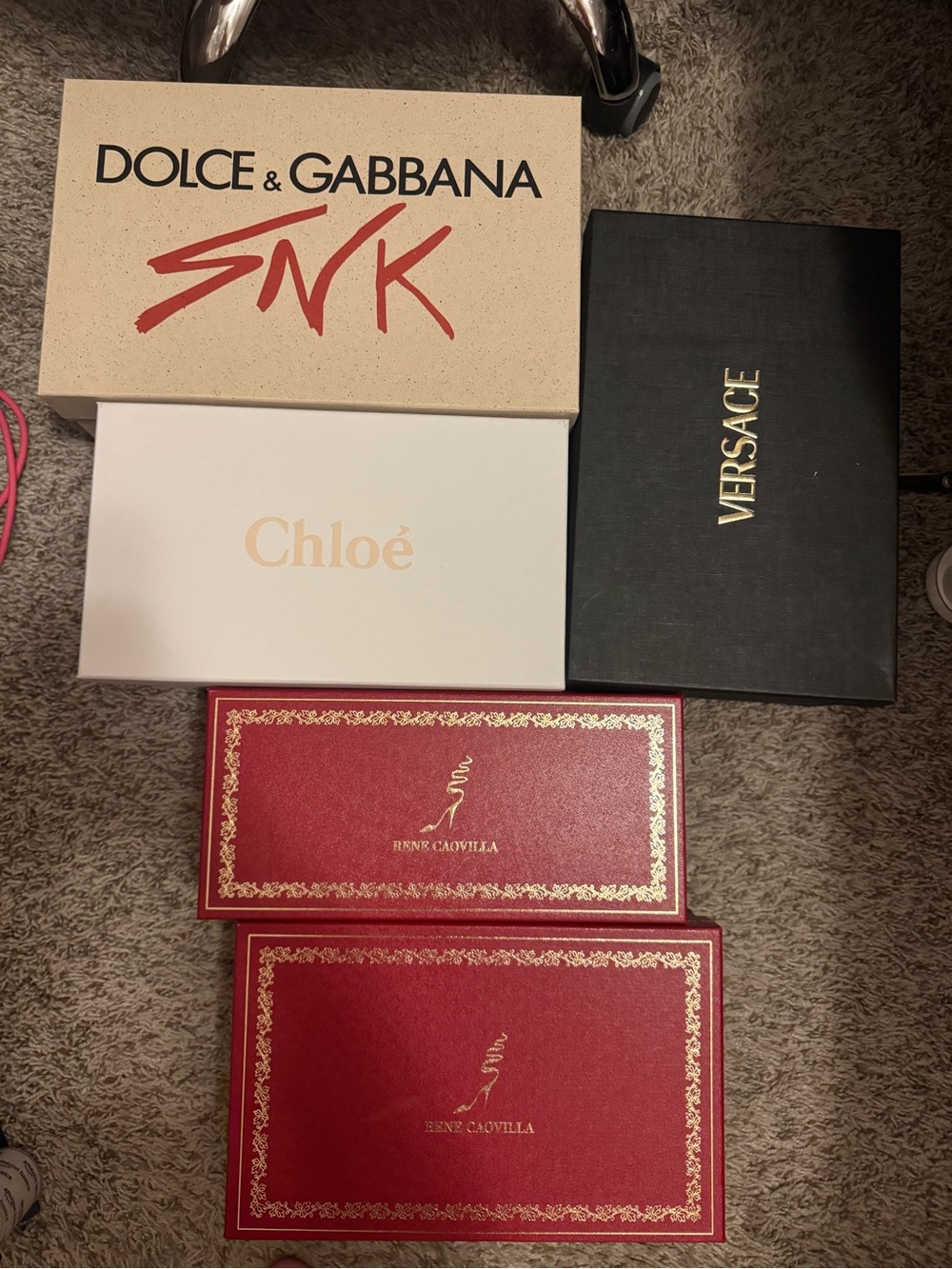 Bundle of 5 designer boxes